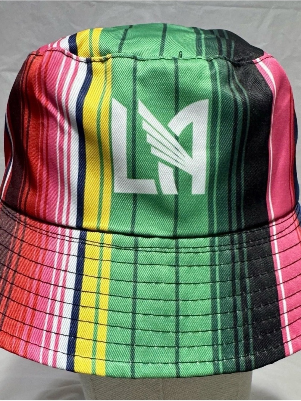 LAFC Los Angeles Football Club Sarape Print Reversible Bucket Hat Adult NEW